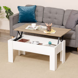 HOMCOM Lift Top Coffee Table w/Storage Compartment, Living Room Center Table