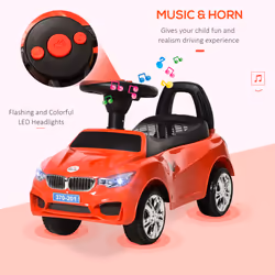 HOMCOM Ride on Car Baby Toddler Walker Foot to Floor Sliding Car Slider Red