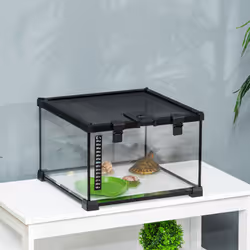 PawHut Glass Reptile Terrarium Habitats for Lizards, Frogs, Snake 30 x 30 x 20cm - Additional view 7