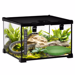PawHut Glass Reptile Terrarium Habitats for Lizards, Frogs, Snake 30 x 30 x 20cm - Additional view 8