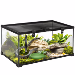 PawHut Glass Reptile Terrarium Habitats for Lizards, Frogs, Snake 50 x 30 x 25cm - Additional view 8
