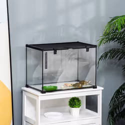 PawHut Glass Reptile Terrarium Habitats for Lizards, Frogs, Snake 50 x 30 x 35cm - Additional view 4