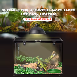 PawHut Glass Reptile Terrarium Habitats for Lizards, Frogs, Snake 50 x 30 x 35cm - Additional view 7