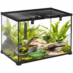 PawHut Glass Reptile Terrarium Habitats for Lizards, Frogs, Snake 50 x 30 x 35cm - Additional view 8