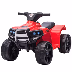 HOMCOM 6 V Kids Ride on Cars Electric ATV for 18-36 months Toddlers Black+Red