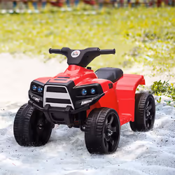 HOMCOM 6 V Kids Ride on Cars Electric ATV for 18-36 months Toddlers Black+Red