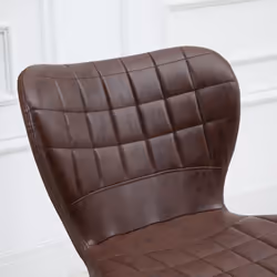 HOMCOM Bar Stools Set of 2 Adjustable Height Swivel Bar Chairs, Brown - Additional view 7