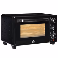 HOMCOM Mini Oven 21L Electric Grill w/ Adjustable Temp Timer 1400W, Black - Additional view 8