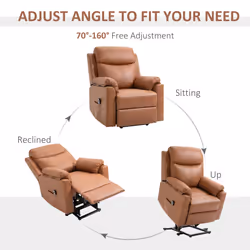HOMCOM Power Lift Chair Electric Riser Armchair with Remote Control, Brown - Additional view 10
