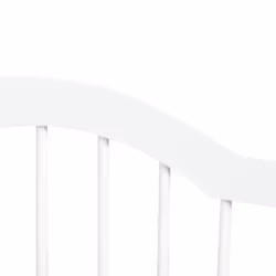 PawHut Freestanding Pet Gate Safety Barrier 3 Pannel w/ Support Feet White - Additional view 6