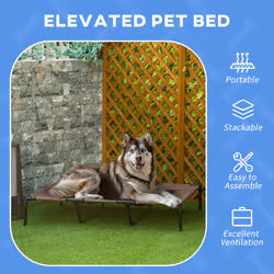 PawHut Elevated Dog Bed Cooling Raised Pet Cot for Indoor Outdoor Use, XX Large - Additional view 7