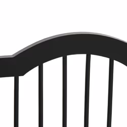 PawHut Freestanding Pet Gate Safety Barrier 3 Pannel w/ Support Feet Black - Additional view 6