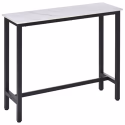 HOMCOM Bar Table Breakfast Dining Table Coffee Table Adjustable Feet