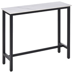 HOMCOM Bar Table Breakfast Dining Table Coffee Table Adjustable Feet