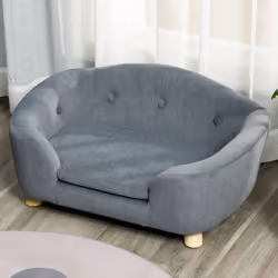 PawHut Dog Sofa Bed w/ Removable Soft Cushion for XS Size Dogs - Grey - Additional view 7