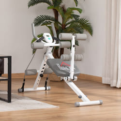 HOMCOM Abdominal Trainer Core Workout Exercise Foldable Adjustable Steel Frame