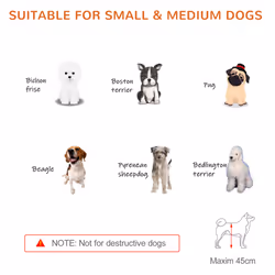 PawHut Adjustable Wooden Pet Gate Freestanding Dog Barrier for Doorway, Grey - Additional view 5