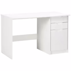 HOMCOM Computer Desk w/ Drawers Modern Writing Workstation for Home Office