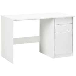HOMCOM Computer Desk w/ Drawers Modern Writing Workstation for Home Office