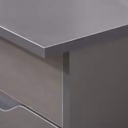 HOMCOM Computer Desk w/ Drawers Modern Writing Workstation for Home Office Grey - Additional view 4