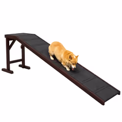 PawHut Pet Ramp for Dogs Cats W/ Non-Slip Carpet for Bed Sofa, 188x40.5x63.5cm - Additional view 8