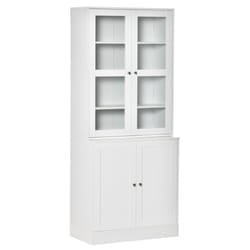 HOMCOM Modern Bookcase Display Storage Cabinet w/ Doors Shelves