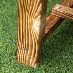 Outsunny 1.1M Outdoor Garden Bench Patio Loveseat Fir Wood 2 Person - Additional view 8