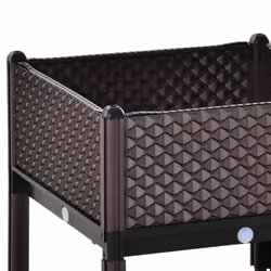 Outsunny 2-Piece Raised Garden Bed Planter Box for Flowers, Vegetables, Herbs - Additional view 8