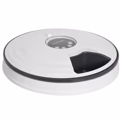 PawHut Pet Feeder w/ Digital Timer Six-Meal Food Dispenser Trays White