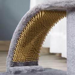PawHut Cat Tree Activity Center with Scratching Massage Board Hanging Ball - Additional view 5