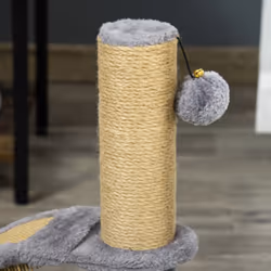 PawHut Cat Tree Activity Center with Scratching Massage Board Hanging Ball - Additional view 6
