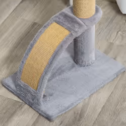 PawHut Cat Tree Activity Center with Scratching Massage Board Hanging Ball - Additional view 7