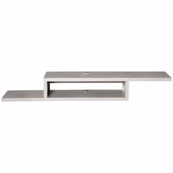 HOMCOM Wall Mounted Media Console Floating TV Stand with Shelf Grey