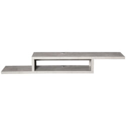 HOMCOM Wall Mounted Media Console Floating TV Stand with Shelf Grey