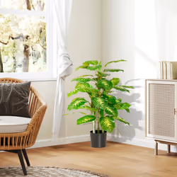 HOMCOM Artificial Evergreen Tree Fake Plant in Pot Indoor Decor - Additional view 7