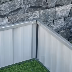Outsunny Metal Raised Garden Bed No Bottom DIY Large Planter Box w/ Gloves - Additional view 7