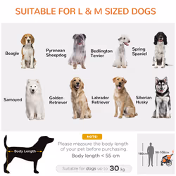 PawHut 2-in-1 Dog Bicycle Trailer w/ Safety Leash, Reflectors - Orange