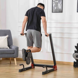 HOMCOM Upper Body Dip Stand Station Workout Equipment for Pull Ups, Push Ups