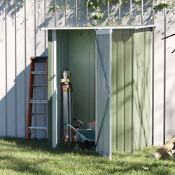 Outsunny Outdoor Storage Shed Steel Garden Shed w/ Lockable Door