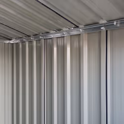 Outsunny 5ft x 4.3ft Outdoor Metal Storage Shed with Sliding Door Sloped Roof - Additional view 7