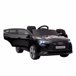HOMCOM 12V Kids Electric Ride-On Car/ w Remote Control, Lights, Music - Black