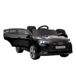 HOMCOM 12V Kids Electric Ride-On Car/ w Remote Control, Lights, Music - Black