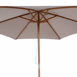 Outsunny 2.5m Wood Garden Parasol Sun Shade Patio Outdoor Wooden Umbrella Canopy - Additional view 5