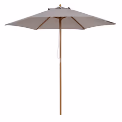 Outsunny 2.5m Wood Garden Parasol Sun Shade Patio Outdoor Wooden Umbrella Canopy - Additional view 8