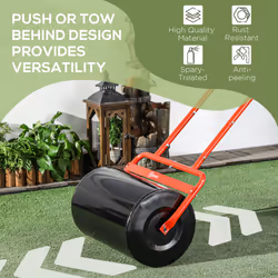 Outsunny Combination Push w/ 38L Sand or Water Garden Red - Additional view 4