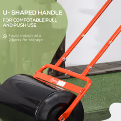 Outsunny Combination Push w/ 38L Sand or Water Garden Red - Additional view 5