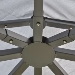 Outsunny 3 x 3(m) Garden Gazebo Double Top Gazebo Canopy w/ Mesh Grey - Additional view 7