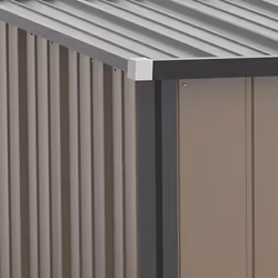 Outsunny Outdoor Storage Shed w/ Lockable Door for Garden, Brown
