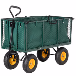 Outsunny Heavy Duty Garden Cart Truck Trolley Wheelbarrow Trailer - Additional view 7