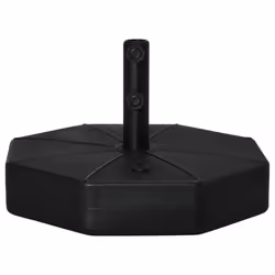 Outsunny Garden Parasol Base Stand Up to 28kg Water or 40kg Sand Filled, Black
